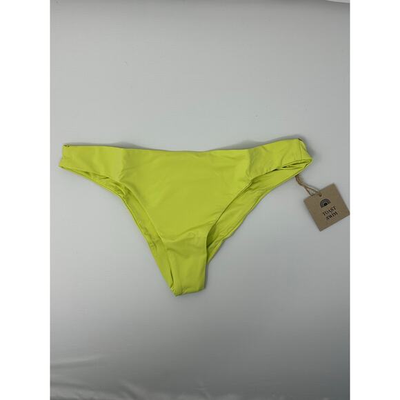 Toast Swim x Free People NEW Low Rise Hipster Bikini Swim Bottoms Daiquiri Small - Picture 1 of 4